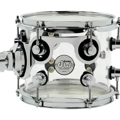 DW Design Series Acrylic Tom With Chrome Hardware 8 x 7 in. Clear