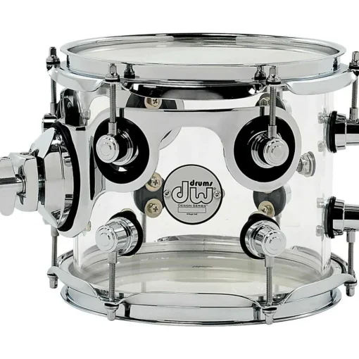 DW Design Series Acrylic Tom With Chrome Hardware 8 x 7 in. Clear