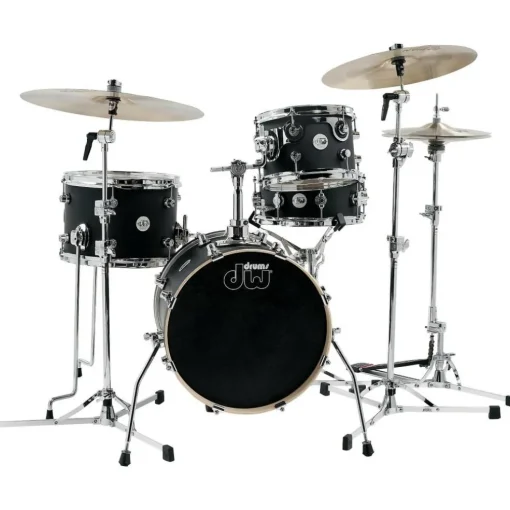 DW Design Series Mini-Pro 4-Piece Shell Pack With 16" Bass Drum Satin Black