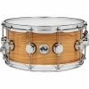 DW Exotic Figured Olive Ash Lacquer Snare 14 x 6.5 in. Chrome Hardware