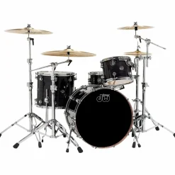 DW Performance Series 4-Piece Shell Pack Ebony Stain Lacquer with Chrome Hardware