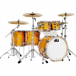 DW 5-Piece Collector's Series Santa Monica Shell Pack With Chrome Hardware Butterscotch