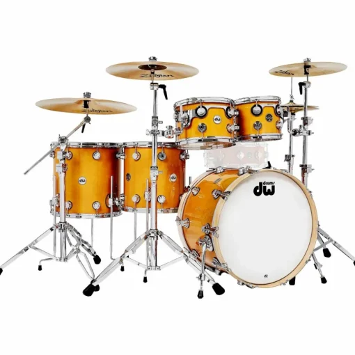DW 5-Piece Collector's Series Santa Monica Shell Pack With Chrome Hardware Butterscotch