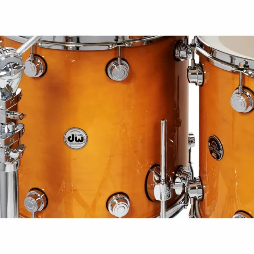 DW 6-Piece Collector's Series Santa Monica Shell Pack With Chrome Hardware Butterscotch
