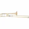 Eastman ETB828 Professional Series F-Attachment Trombone Lacquer Gold Brass Bell