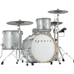 EFNOTE 7 Acoustic Designed Electronic Drum Set White Sparkle