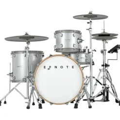 EFNOTE 7 Acoustic Designed Electronic Drum Set White Sparkle
