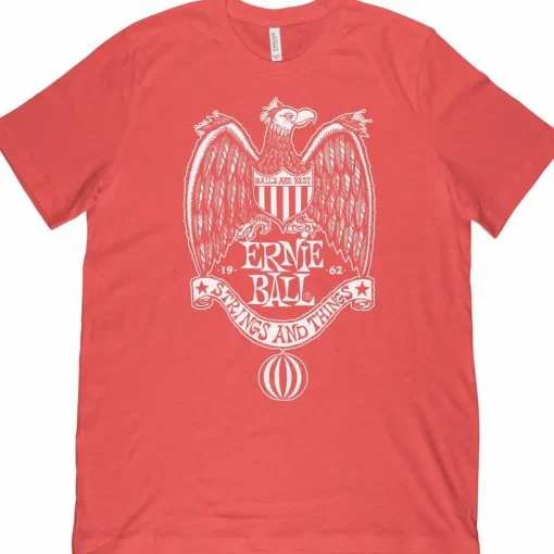 Ernie Ball 1962 Strings & Things Red T-Shirt XX Large Red