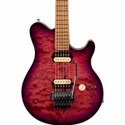Ernie Ball Music Man Axis Quilt Top Electric Guitar Olallieberry