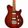 Ernie Ball Music Man Axis Super Sport Quilted Maple Top Electric Guitar Roasted Amber