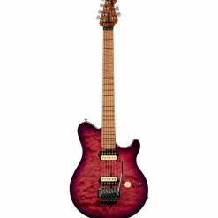 Ernie Ball Music Man Axis Quilt Top Electric Guitar Olallieberry