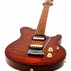 Ernie Ball Music Man Axis Super Sport Quilted Maple Top Electric Guitar Roasted Amber