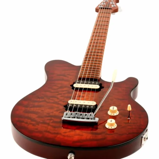 Ernie Ball Music Man Axis Super Sport Quilted Maple Top Electric Guitar Roasted Amber