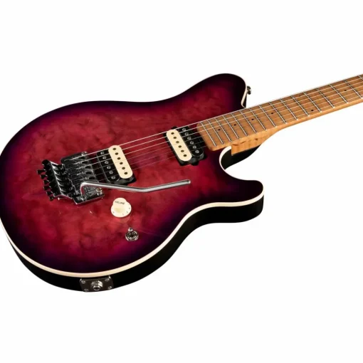 Ernie Ball Music Man Axis Quilt Top Electric Guitar Olallieberry