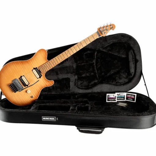 Ernie Ball Music Man Axis Flame Top (satin) Electric Guitar Honey Pot