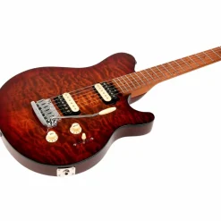 Ernie Ball Music Man Axis Super Sport Quilted Maple Top Electric Guitar Roasted Amber