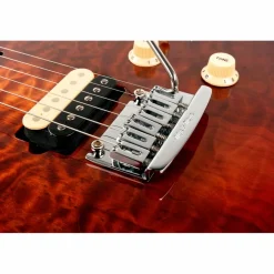 Ernie Ball Music Man Axis Super Sport Quilted Maple Top Electric Guitar Roasted Amber