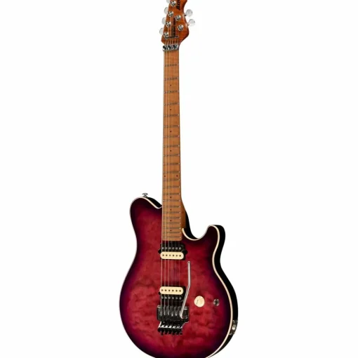 Ernie Ball Music Man Axis Quilt Top Electric Guitar Olallieberry