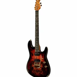 Ernie Ball Music Man Jason Richardson Artist Series Cutlass Electric Guitar Rorschach Red