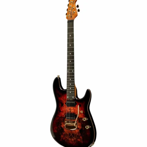 Ernie Ball Music Man Jason Richardson Artist Series Cutlass Electric Guitar Rorschach Red