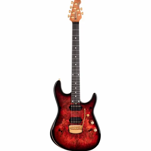 Ernie Ball Music Man Jason Richardson Artist Series Cutlass Electric Guitar Rorschach Red