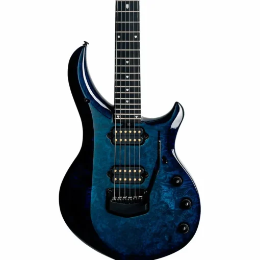 Ernie Ball Music Man John Petrucci BFR Majesty 6 Quilt Top Electric Guitar Blue Ink