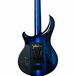 Ernie Ball Music Man John Petrucci BFR Majesty 6 Quilt Top Electric Guitar Blue Ink