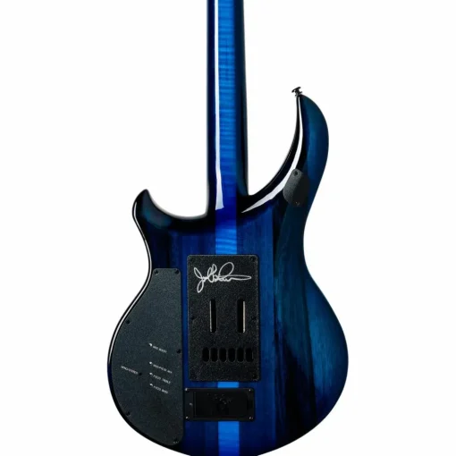 Ernie Ball Music Man John Petrucci BFR Majesty 6 Quilt Top Electric Guitar Blue Ink