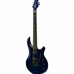 Ernie Ball Music Man John Petrucci BFR Majesty 6 Quilt Top Electric Guitar Blue Ink