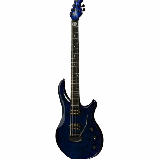 Ernie Ball Music Man John Petrucci BFR Majesty 6 Quilt Top Electric Guitar Blue Ink
