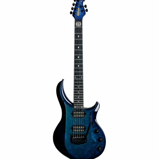 Ernie Ball Music Man John Petrucci BFR Majesty 6 Quilt Top Electric Guitar Blue Ink