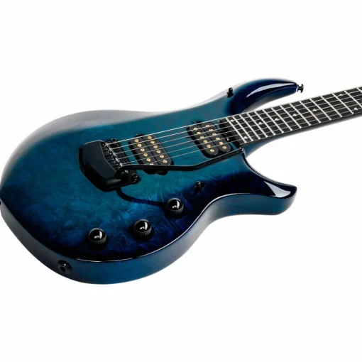 Ernie Ball Music Man John Petrucci BFR Majesty 6 Quilt Top Electric Guitar Blue Ink