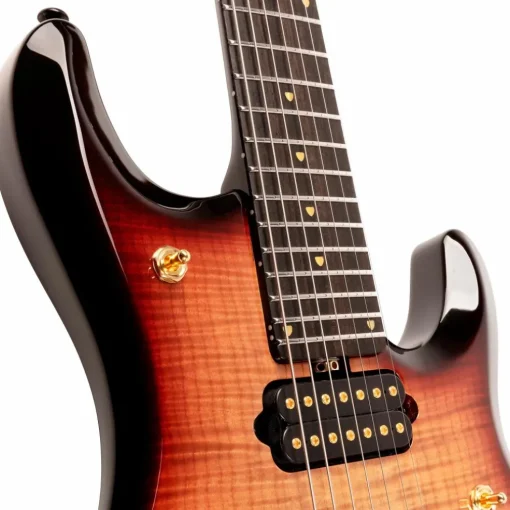 Ernie Ball Music Man 20th Anniversary John Petrucci JP7 7-String Electric Guitar Honey Butter Burst