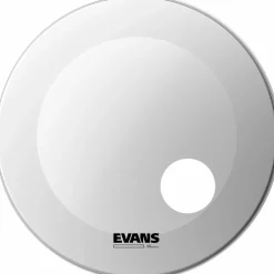 Evans EQ3 Coated White Resonant Bass Drum Head White 22"