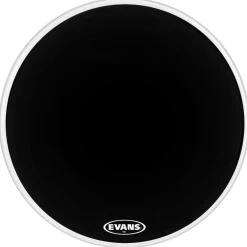 Evans MX2 Black Marching Bass Drum Head Black 20 in.