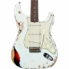 Fender Custom Shop '61 Stratocaster Heavy Relic Electric Guitar Super Faded Aged Sonic Blue over 3-Color Sunburst