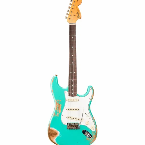 Fender Custom Shop 1967 Stratocaster Heavy Relic Electric Guitar Aged Sea Foam Green