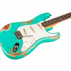 Fender Custom Shop 1967 Stratocaster Heavy Relic Electric Guitar Aged Sea Foam Green