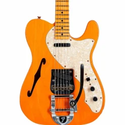 Fender Custom Shop '68 Telecaster Thinline Journeyman Relic Vintage Kalamazoo Mahogany Electric Guitar Aged Natural