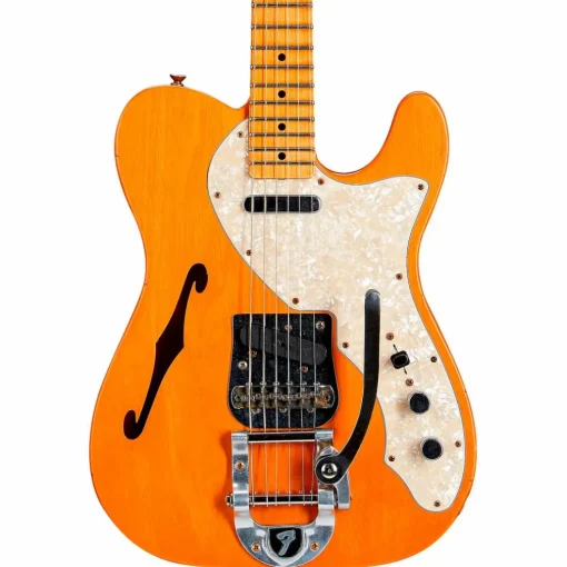 Fender Custom Shop '68 Telecaster Thinline Journeyman Relic Vintage Kalamazoo Mahogany Electric Guitar Aged Natural