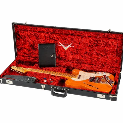 Fender Custom Shop '68 Telecaster Thinline Journeyman Relic Vintage Kalamazoo Mahogany Electric Guitar Aged Natural