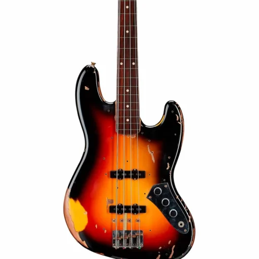 Fender Custom Shop Jaco Pastorius Tribute Relic Jazz Bass 3-Color Sunburst
