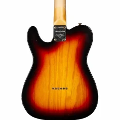 Fender Custom Shop Limited-Edition '70s Tele Thinline Journeyman Relic Electric Guitar Bleached 3-Color Sunburst