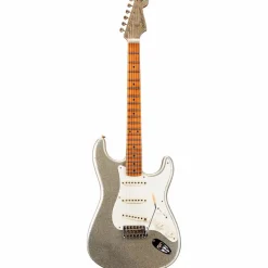 Fender Custom Shop Limited-Edition Platinum Anniversary '50s Stratocaster Journeyman Relic Electric Guitar Aged Silver Sparkle