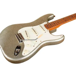 Fender Custom Shop Limited-Edition Platinum Anniversary '50s Stratocaster Journeyman Relic Electric Guitar Aged Silver Sparkle