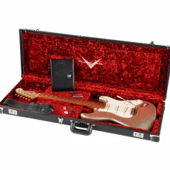 Fender Custom Shop Limited-Edition Platinum Anniversary '50s Stratocaster Journeyman Relic Electric Guitar Aged Silver Sparkle