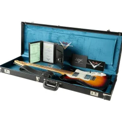 Fender Custom Shop Limited-Edition '70s Tele Thinline Journeyman Relic Electric Guitar Bleached 3-Color Sunburst