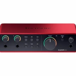 Focusrite 2i2 Gen 4 With KRK ROKIT G5 Studio Monitor Pair (Stands & Cables Included) ROKIT 8