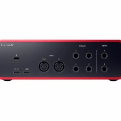 Focusrite Scarlett 4i4 Gen 4 with Adam Audio T-Series Studio Monitor Pair Bundle (Stands & Cables Included) T5V