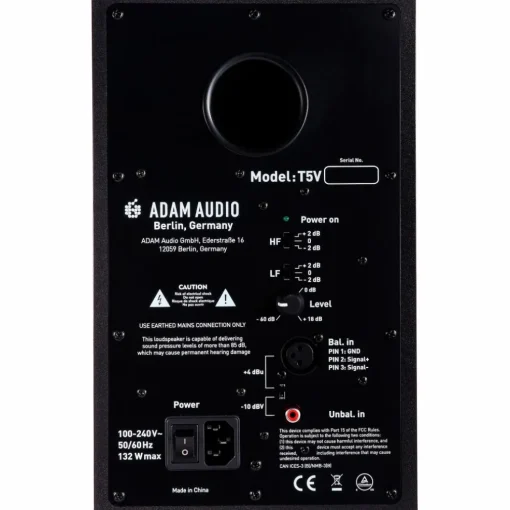 Focusrite Scarlett 4i4 Gen 4 with Adam Audio T-Series Studio Monitor Pair Bundle (Stands & Cables Included) T5V